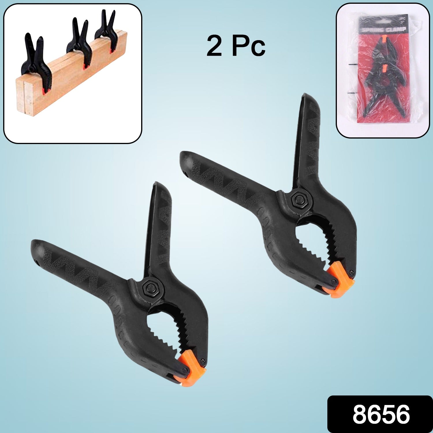 3 Inch Heavy Duty Clips Clamp Spring Clamps Clip Fixture (2 Pc Set) 3 Inch Heavy Duty Clips Clamp Spring Clamps Clip Fixture (2 Pc Set)
